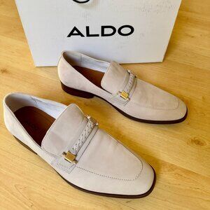 ALDO Cream Suede Loafers Men's Size 9.5